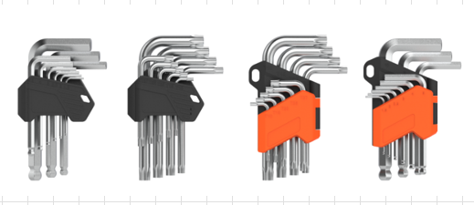 Extra Long 9PCS Torx Key Set - Star Head